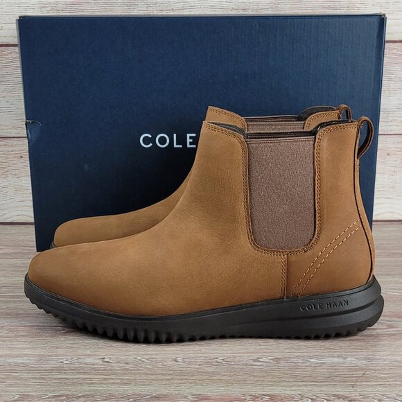 NEW Cole Haan Grand Chelsea Boots Men's Size 11 Nubuck Dress Casual Chukka Shoes - Picture 4 of 10